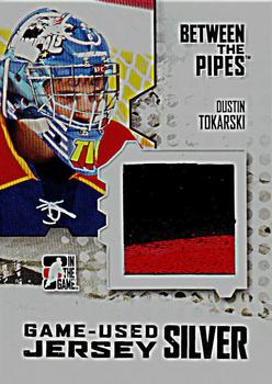 2009-10 In The Game Between The Pipes - Jerseys Silver #M40 Dustin Tokarski  Front