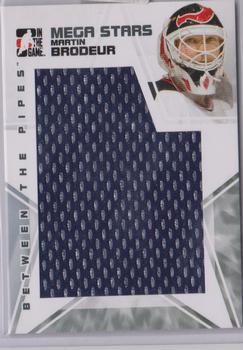 2009-10 In The Game Between The Pipes - Mega Stars Black #MS-18 Martin Brodeur  Front