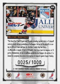 1997-98 Donruss Canadian Ice - Stanley Cup Scrapbook #28 Wayne Gretzky Back