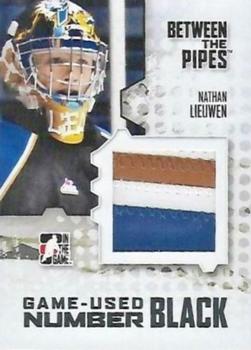 2009-10 In The Game Between The Pipes - Numbers Black #M21 Nathan Lieuwen  Front