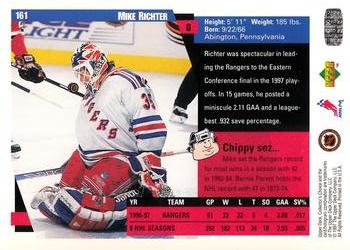 1997-98 Collector's Choice #161 Mike Richter Back