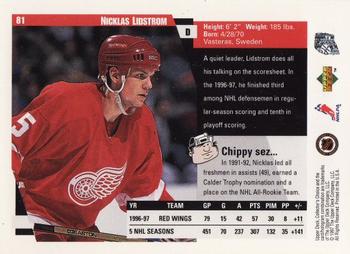 1997-98 Collector's Choice #81 Nicklas Lidstrom Back