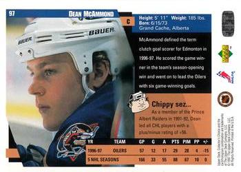 1997-98 Collector's Choice #97 Dean McAmmond Back