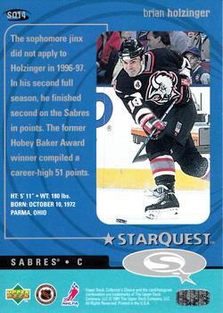 1997-98 Collector's Choice - StarQuest #SQ14 Brian Holzinger Back