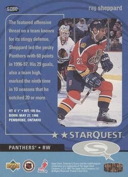 1997-98 Collector's Choice - StarQuest #SQ60 Ray Sheppard Back