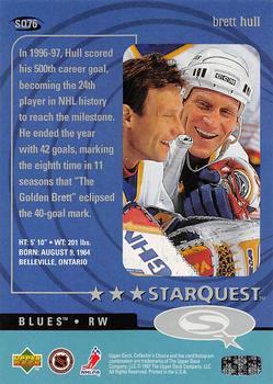 1997-98 Collector's Choice - StarQuest #SQ76 Brett Hull Back