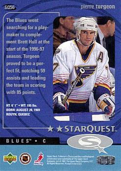 1997-98 Collector's Choice - StarQuest #SQ56 Pierre Turgeon Back