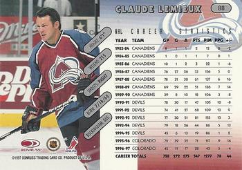 1997-98 Donruss #88 Claude Lemieux Back