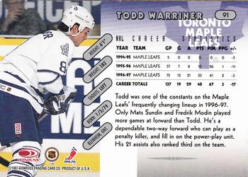 1997-98 Donruss #91 Todd Warriner Back