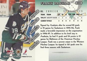 1997-98 Donruss #203 Frank Banham Back