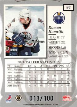 1997-98 Donruss Elite - Status #94 Roman Hamrlik Back