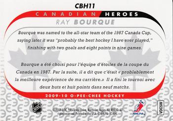 2009-10 O-Pee-Chee - Canadian Heroes Foil #CBH11 Ray Bourque  Back