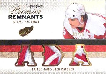 2009-10 O-Pee-Chee Premier - Rare Remnants Triples Patches #PRT-SY Steve Yzerman  Front