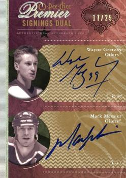 2009-10 O-Pee-Chee Premier - Signings Duals #PS2-GM Wayne Gretzky / Mark Messier  Front
