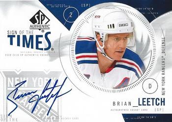 2009-10 SP Authentic - Sign of the Times #ST-BL Brian Leetch Front