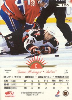 1997-98 Leaf International Stars - Universal Ice #120 Brian Holzinger Back