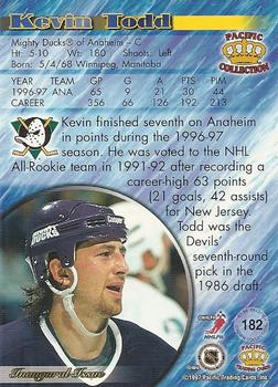 1997-98 Pacific Crown Collection #182 Kevin Todd Back