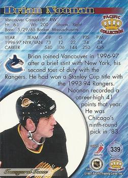 1997-98 Pacific Crown Collection #339 Brian Noonan Back