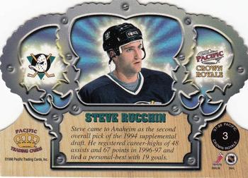 1997-98 Pacific Crown Royale #3 Steve Rucchin Back