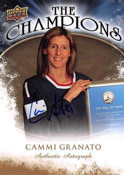2009-10 Upper Deck - The Champions Gold Autographs #CH-CG Cammi Granato  Front