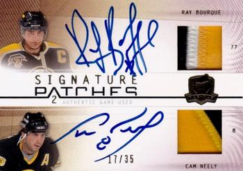 2009-10 Upper Deck The Cup - Signature Patches Dual #SP2-BN Ray Bourque / Cam Neely  Front