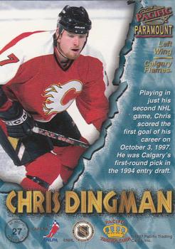 1997-98 Pacific Paramount #27 Chris Dingman Back