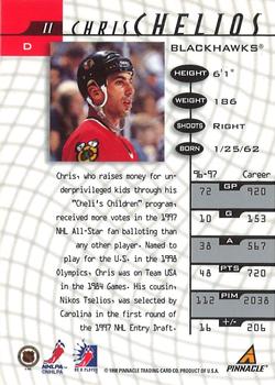1997-98 Pinnacle Be a Player #11 Chris Chelios Back