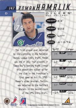1997-98 Pinnacle Be a Player #147 Roman Hamrlik Back