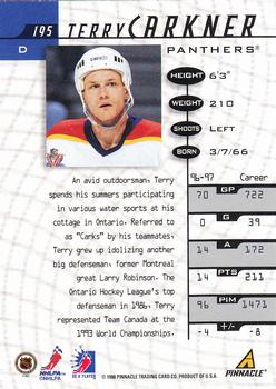 1997-98 Pinnacle Be a Player #195 Terry Carkner Back