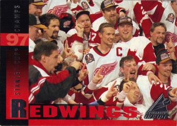 1997-98 Pinnacle Inside #190 Red Wings Champs Front