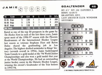 1997-98 Score #46 Jamie Storr Back