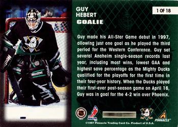 1997-98 Score - Net Worth #1 Guy Hebert Back