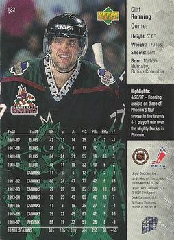 1997-98 Upper Deck #132 Cliff Ronning Back