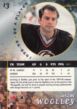 1998-99 Be a Player #13 Jason Woolley Back