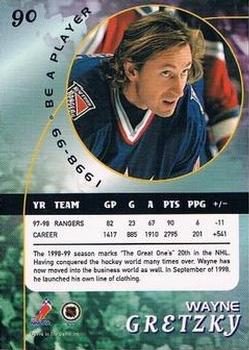 1998-99 Be a Player #90 Wayne Gretzky Back