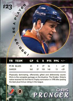 1998-99 Be a Player #123 Chris Pronger Back