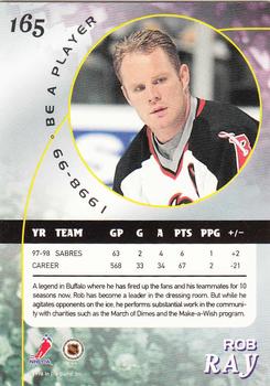 1998-99 Be a Player #165 Rob Ray Back