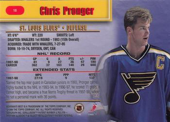 1998-99 Bowman's Best #18 Chris Pronger Back