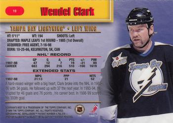 1998-99 Bowman's Best #19 Wendel Clark Back