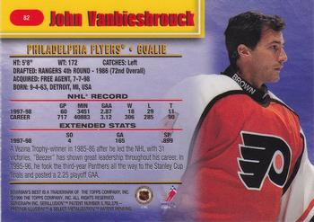 1998-99 Bowman's Best #82 John Vanbiesbrouck Back