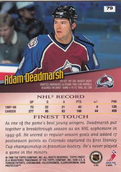 1998-99 Finest #79 Adam Deadmarsh Back