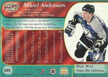 1998-99 Pacific #395 Mikael Andersson Back