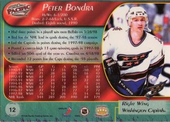 1998-99 Pacific #12 Peter Bondra Back