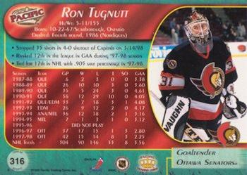 1998-99 Pacific #316 Ron Tugnutt Back