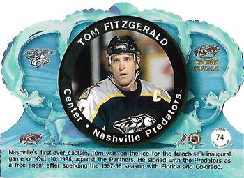 1998-99 Pacific Crown Royale #74 Tom Fitzgerald Back