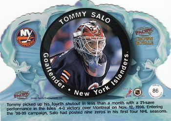 1998-99 Pacific Crown Royale #86 Tommy Salo Back