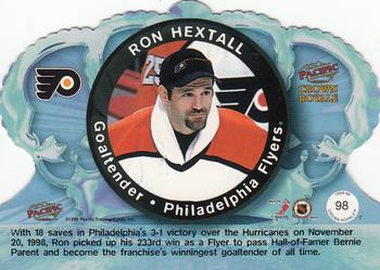 1998-99 Pacific Crown Royale #98 Ron Hextall Back