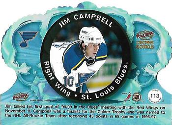 1998-99 Pacific Crown Royale #113 Jim Campbell Back