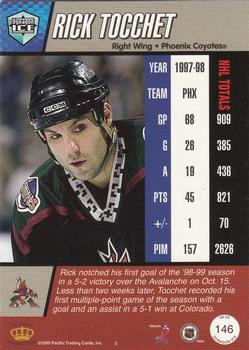 1998-99 Pacific Dynagon Ice #146 Rick Tocchet Back