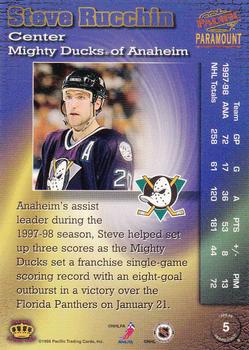 1998-99 Pacific Paramount #5 Steve Rucchin Back